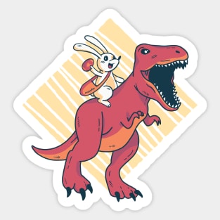 Dinosaur Bunny Sticker